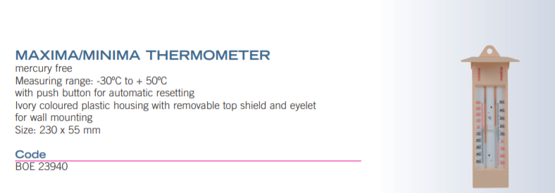 ***大值/***小值溫度計(jì)BOE23940